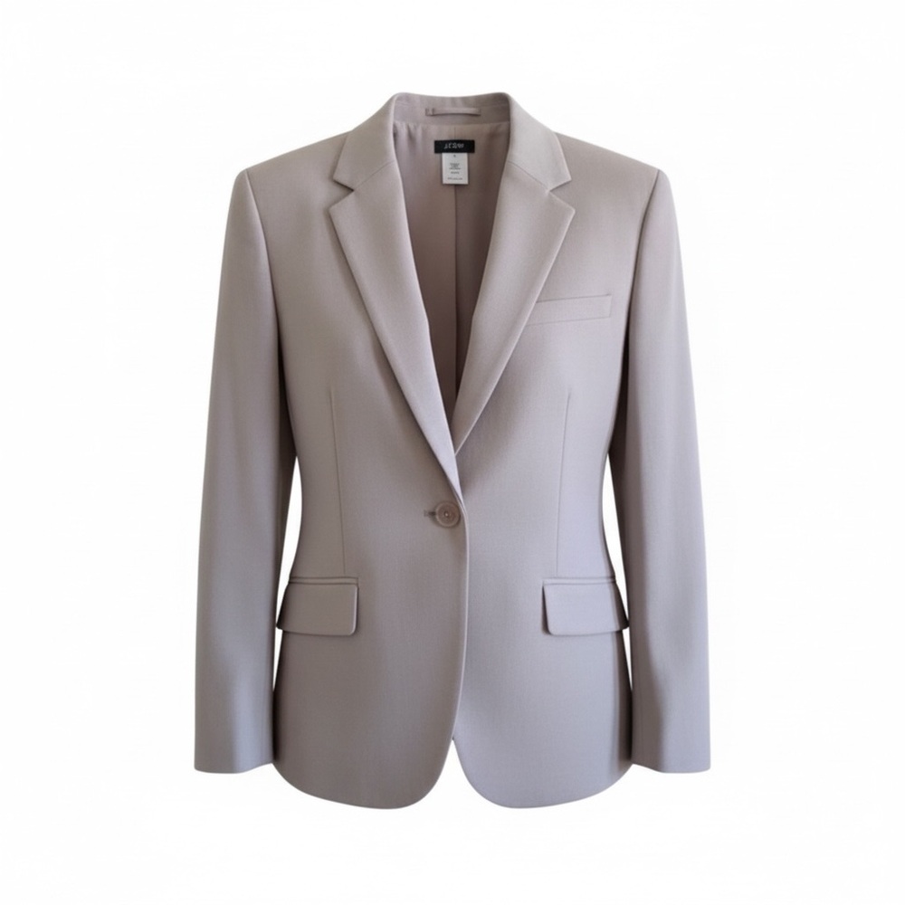 J. Crew Suit Jacket Size 8 Taupe color